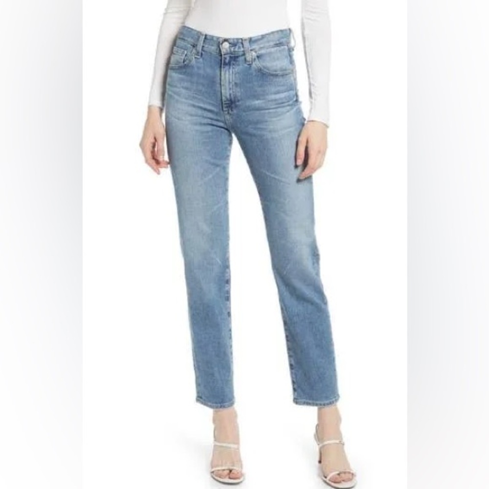 AG Adriano Goldschmied Women's High Rise Jeans - Light Blue